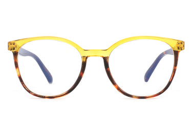Women Access Eyeglasses: Frances Crystal/Yellow - SpecSMART Eye Clinic (Front View)